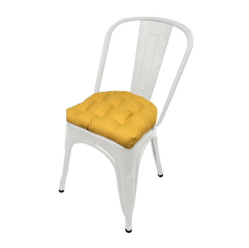 Rave Yellow Gold Indoor / Outdoor Industrial Chair Cushion - Latex Foam Fill