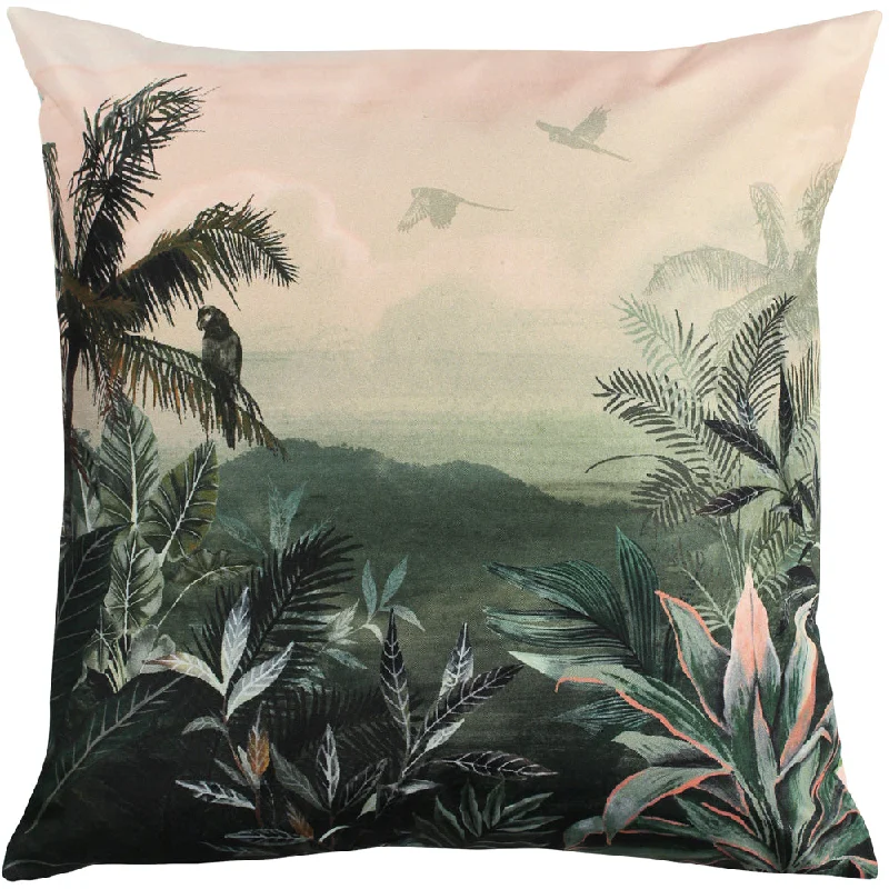 Jungle Outdoor Cushion Blush/Forest