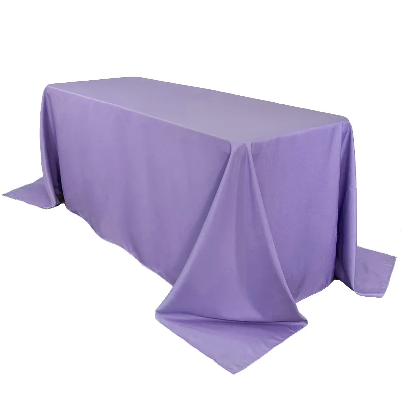 90 x 132 inch Polyester Rectangular Tablecloth Lavender